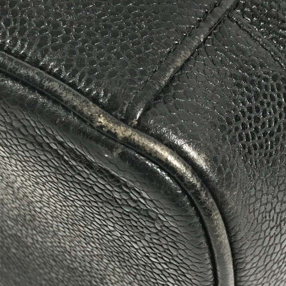 CHANEL Black Caviar Leather Logo Vanity Bag - Picture 9 of 16